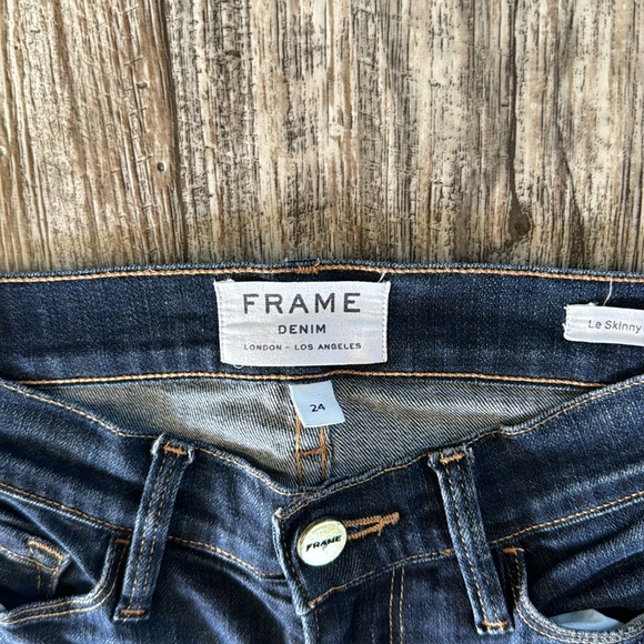 FRAME DENIM LONDON-LOS ANGELES LE SKINNY DE JEANNE, SIZE 24 - Picture 6 of 13